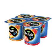 Йогуртный продукт "Fruttis", 5%, клубника/персик, 115 г