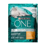 Корм для взрослых кошек, Purina One, курица, 750 г