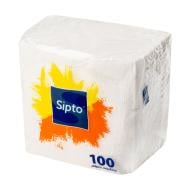 Бумажные салфетки, Sipto, белые, 100 шт.