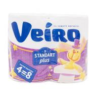 Туалетная бумага "Standart Plus", Veiro, 2 слоя, 4 рулона