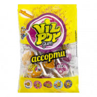 Леденец карамельный на палочке "Vil Pop Gum", ассорти, 224 г