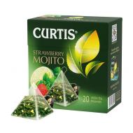 Чай зелёный "Strawberry Mojito", CURTIS, 20 пирамидок, 34 г