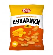Сухарики ржано-пшеничные, Snack, с сыром чеддер, 100 г