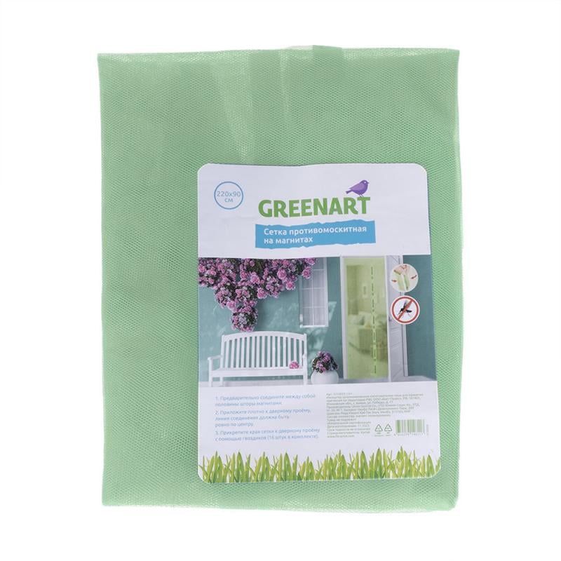 Сетка противомоскитная на магнитах, GreenArt, 220х90 см, в ассортименте