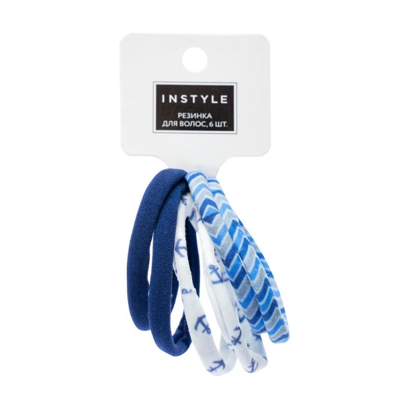 Резинка для волос, InStyle, 6 шт., в ассортименте