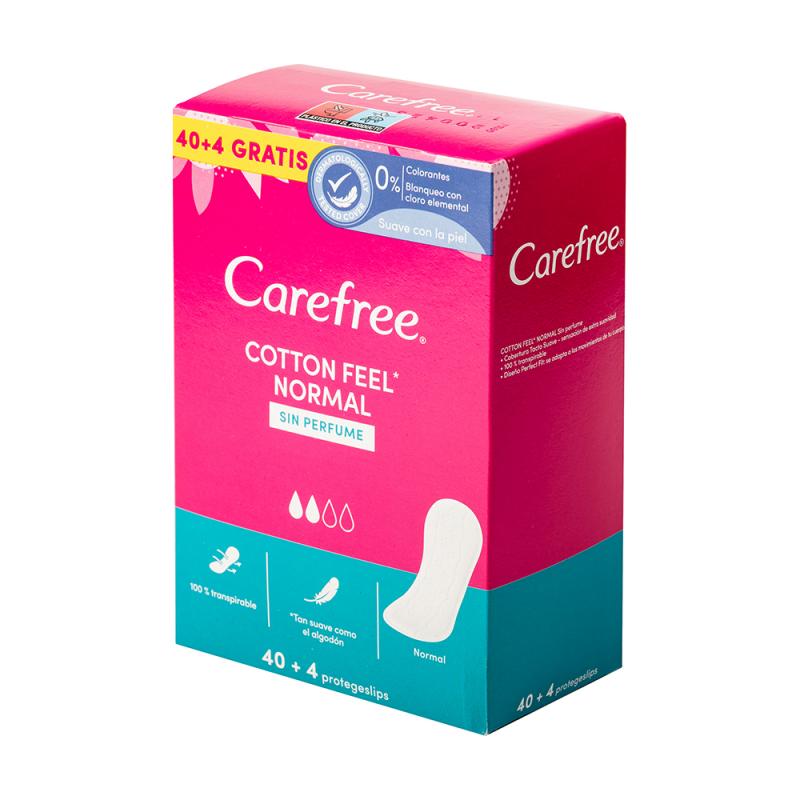 Ежедневные прокладки Carefree Cotton, 40+4 шт.