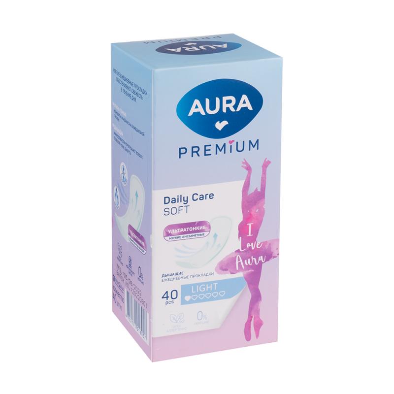 Прокладки ежедневные, AURA, 40 шт.