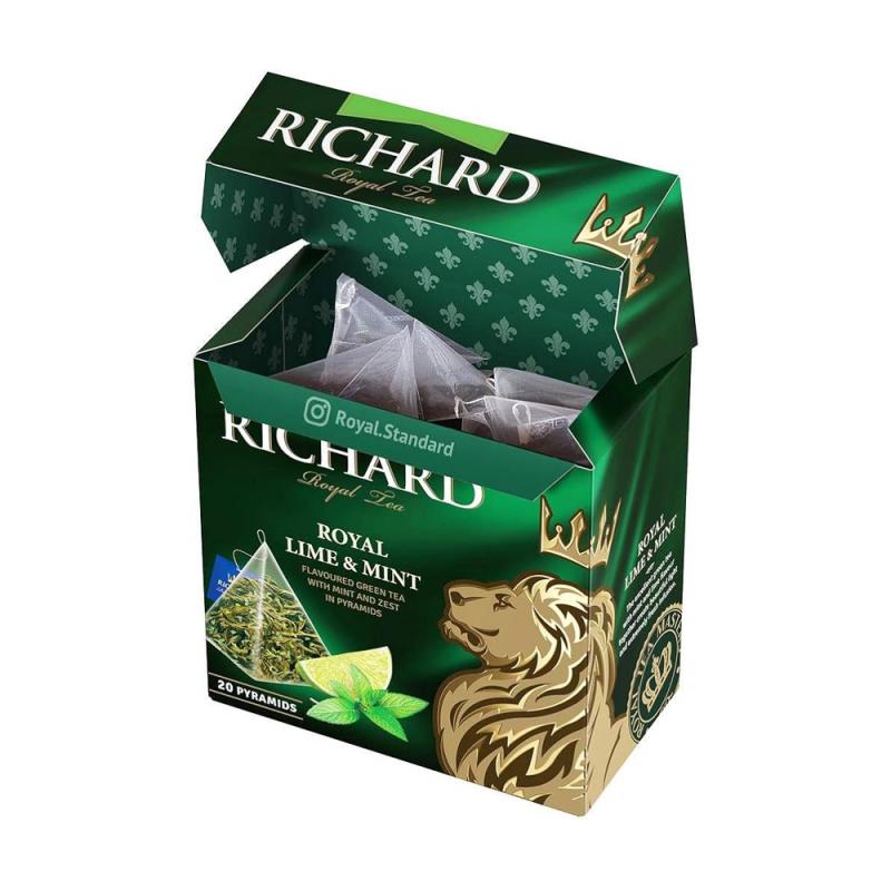 Чай Richard, Royal Lime&Mint, 20 шт.