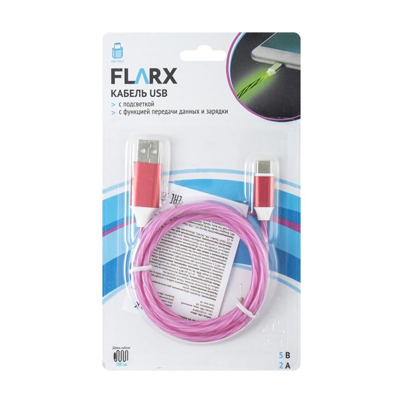 Кабель USB, FLARX, 100 см, в ассортименте