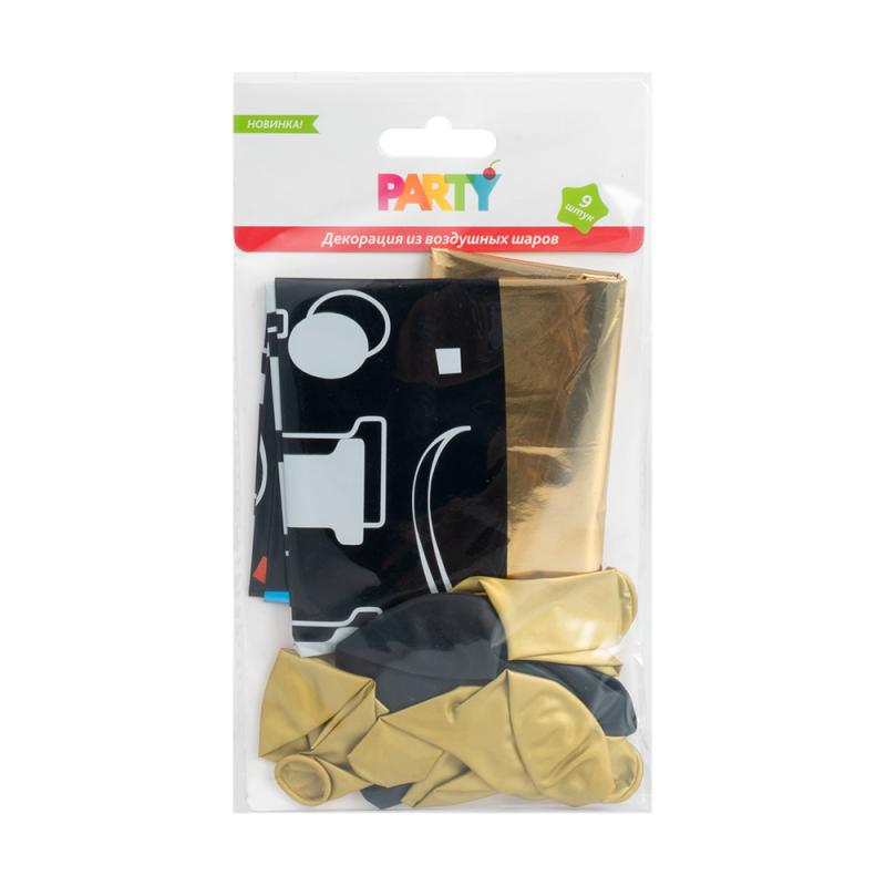 Декорация из воздушных шаров, Party, 9 шт., в ассортименте
