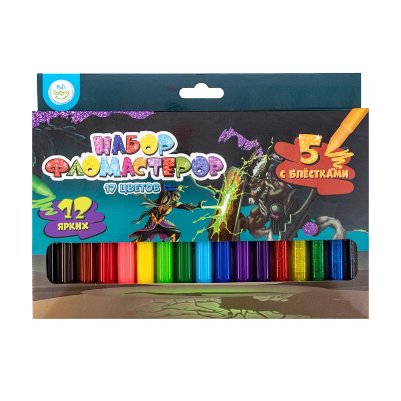 Набор фломастеров, Kid's Fantasy, 17 шт., в ассортименте - купить в ...