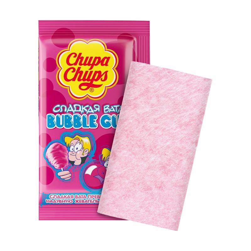 Сладкая вата "Bubble Gum", Chupa Chups, 11 г