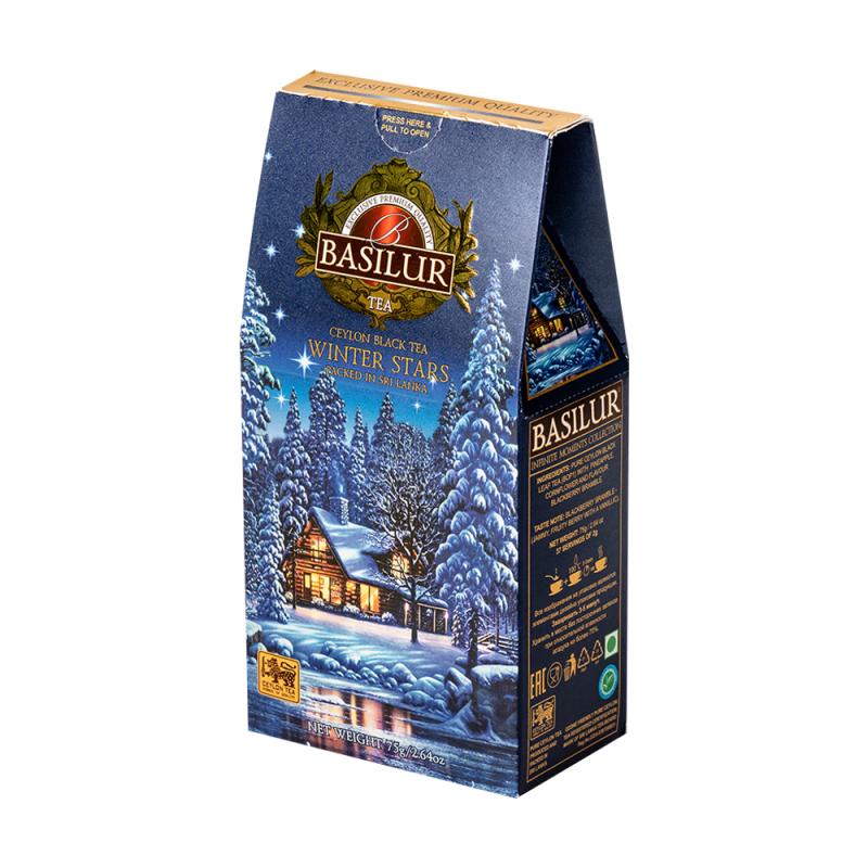 Черный чай Basilur Infinite Moments Winter Stars, 75 г
