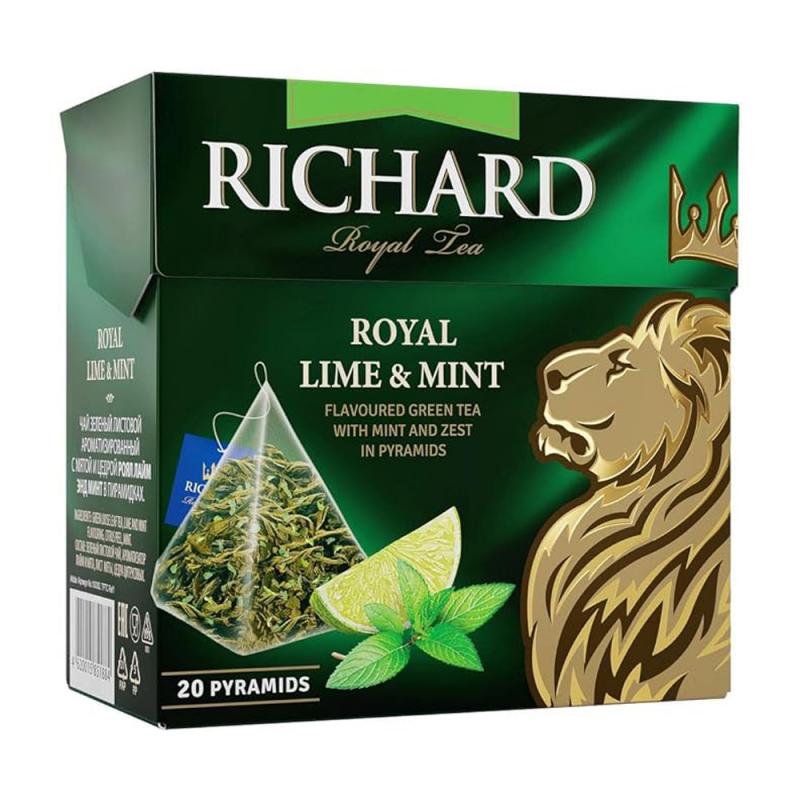 Чай Richard, Royal Lime&Mint, 20 шт.
