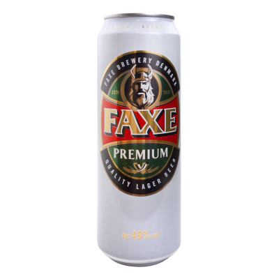 Пиво, Faxe, 4,9%, 0,45 л