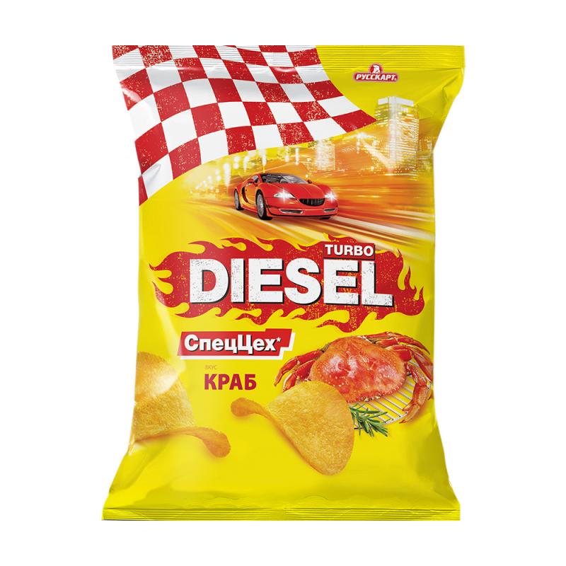 Чипсы "Turbo Diesel", РУССКАРТ, 75 г, в ассортименте