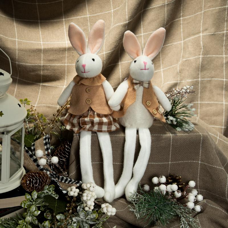 Игрушка "Кролик", Снежное кружево, в ассортименте
