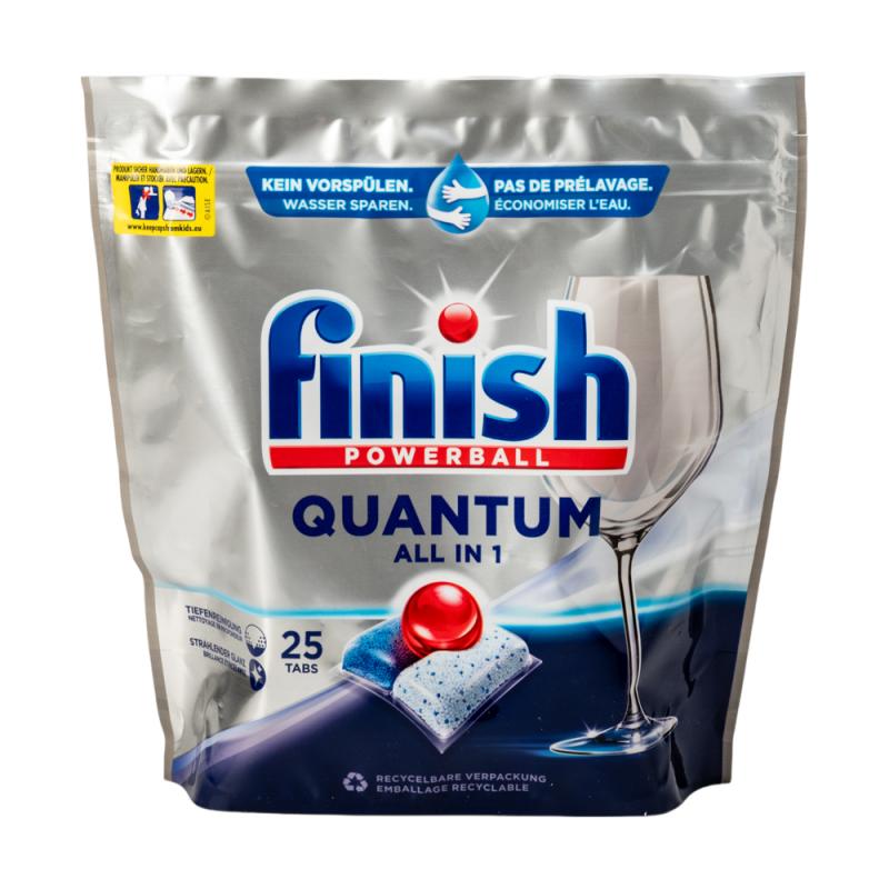 Капсулы для посудомоечной машины, Finish Quantum All in 1, 25 шт.