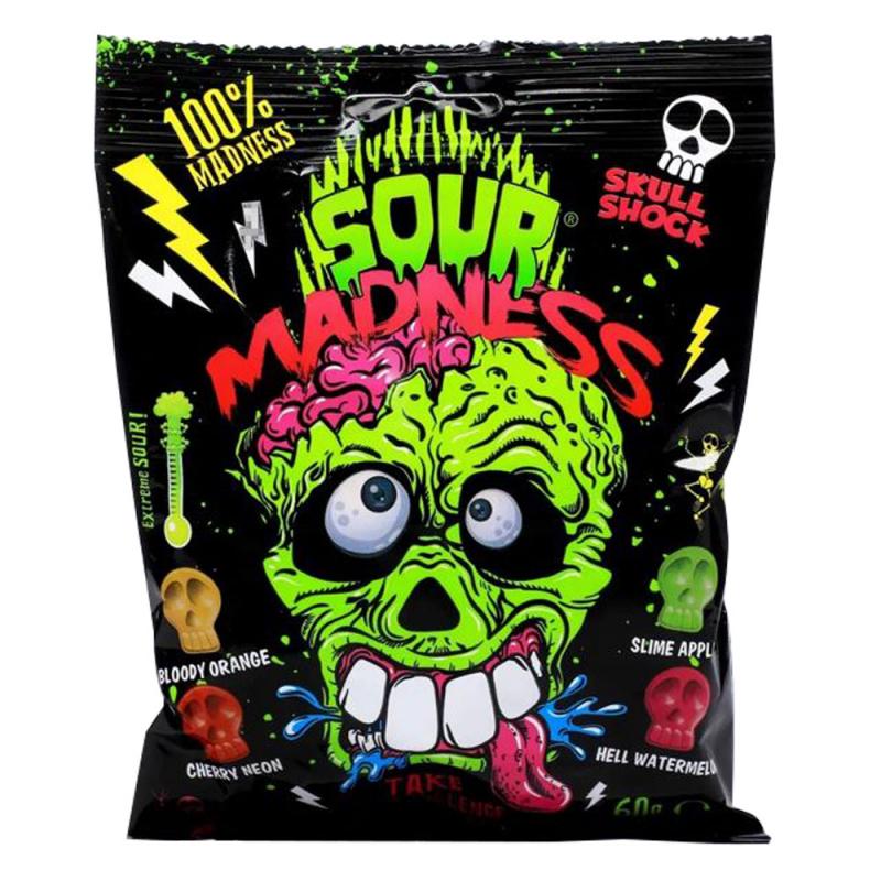 Карамель Sour Madness, 60 г, в ассортименте