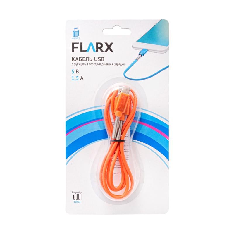 Кабель USB, FLARX, 100 см, в ассортименте