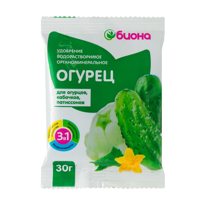 Удобрение водорастворимое "Огурец", Биона, 30 г
