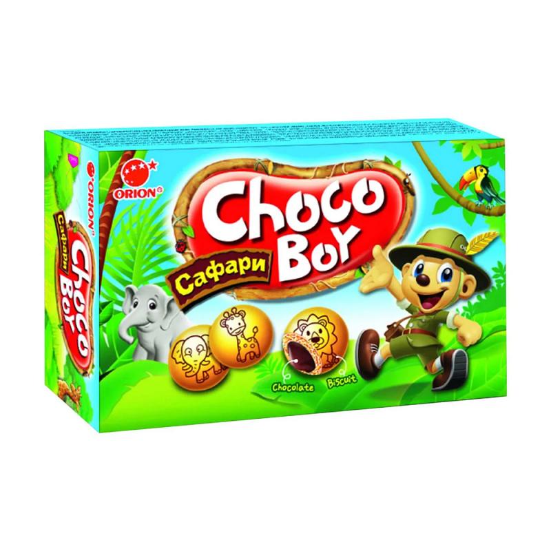 Печенье Chocoboy Safari с какао кремовой начинкой, 42 г