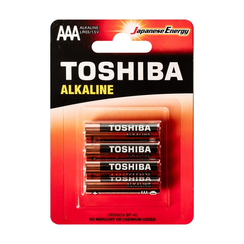 Батарейки, Toshiba, AAA, 4 шт.