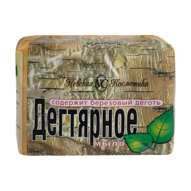 Мыло туалетное "Дегтярное", Невская косметика, 4х100 г