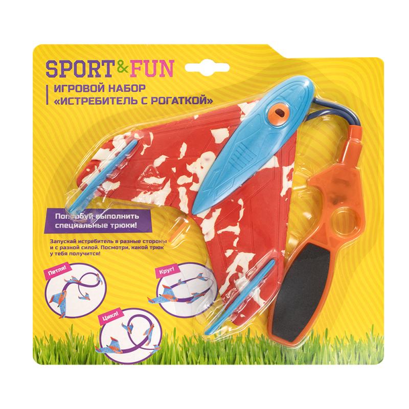 Игровой набор "Истребитель с рогаткой", Sport&Fun, в ассортименте