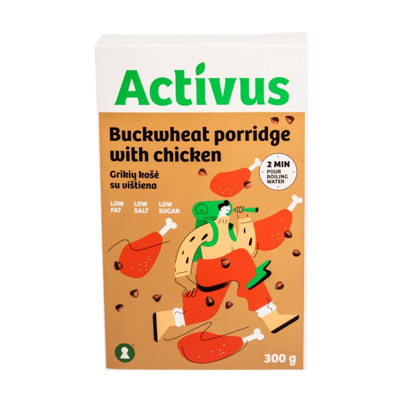 Каша гречневая быстрого приготовления, Activus, с курицей,300 г