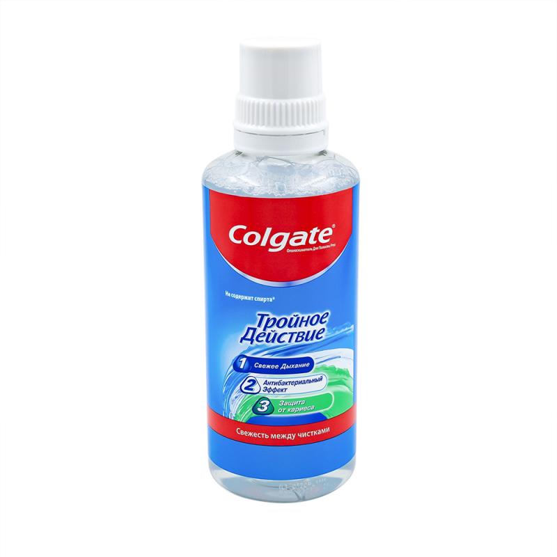 Ополаскиватель для полости рта "Тройное действие", Colgate, 400 мл, в ассортименте