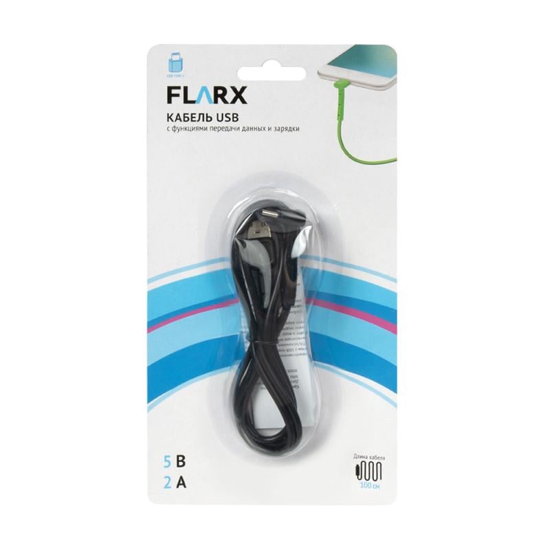 Кабель USB, FLARX, 100 см, в ассортименте