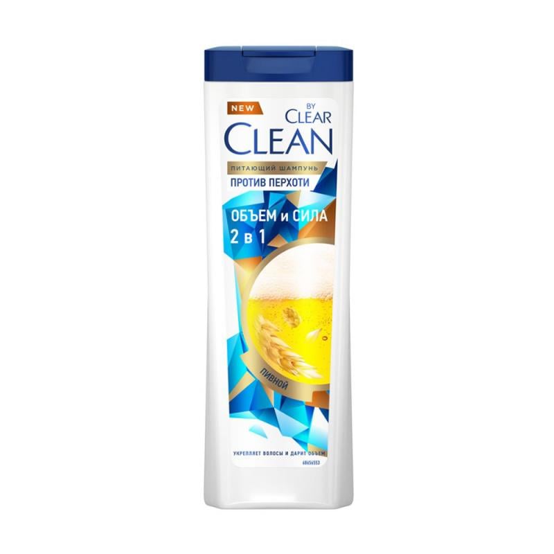 Шампунь для волос "Clean by Clear", 2 в 1, против перхоти, 365 мл, в ассортименте