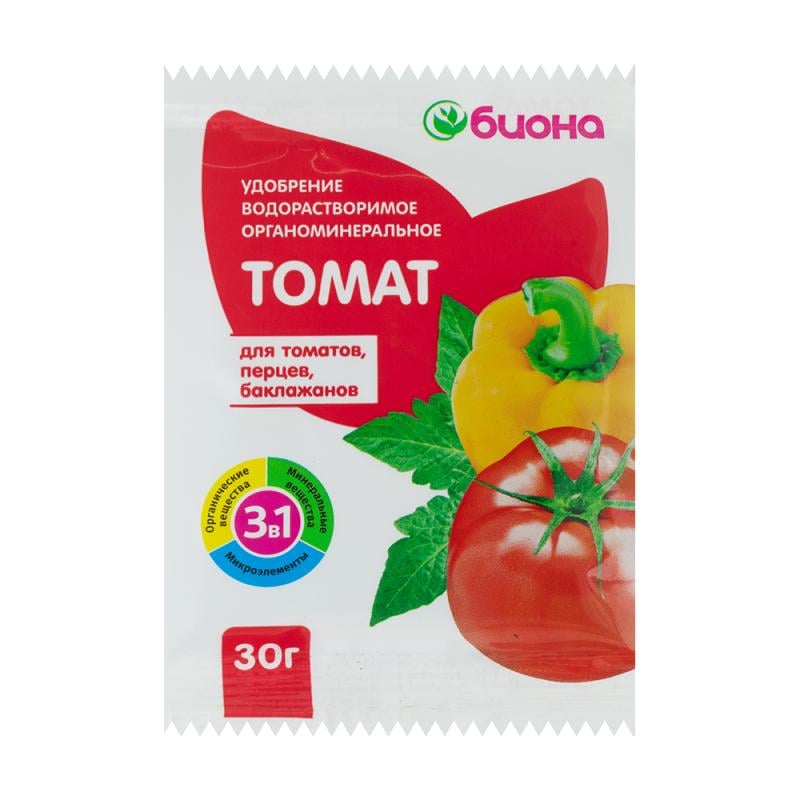 Удобрение водорастворимое "Томат-Перец", Биона, 30 г