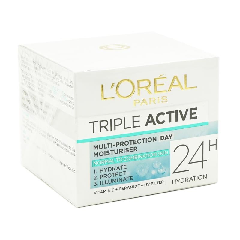 Крем для лица L'Oreal Triple Active, 50 мл