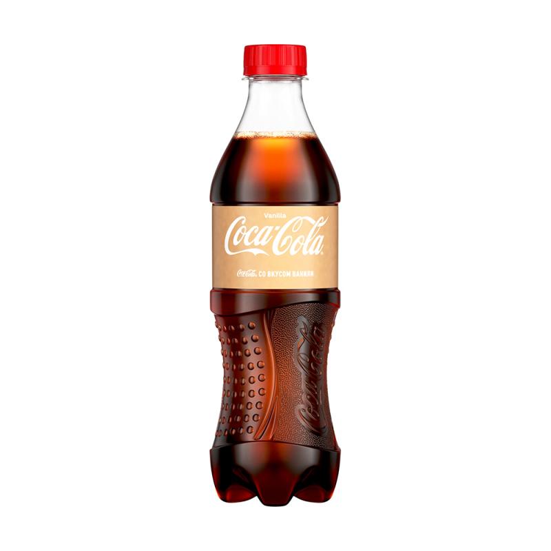 Напиток сильногазированный "Vanilla", Coca Cola, со вкусом ванили, 0,5 л
