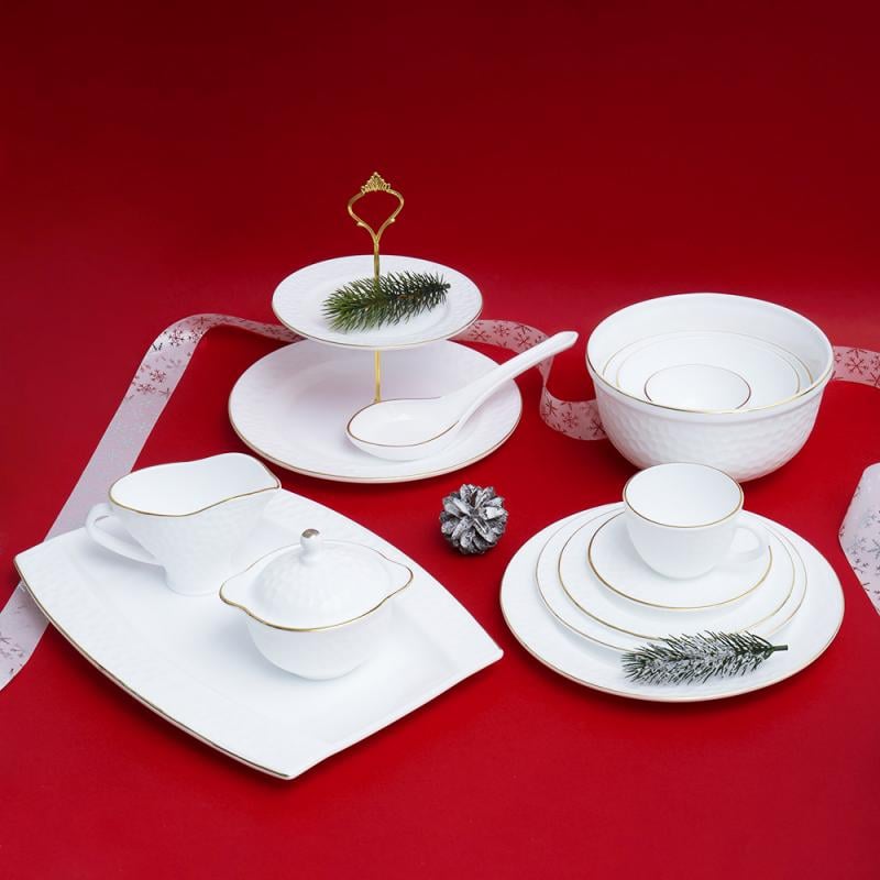 Тарелка "Золотой Опал", O'Kitchen, 25 см