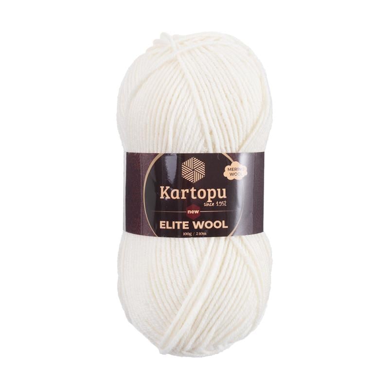 Пряжа для ручного вязания "Elite Wool", Kartopu, 100 г, 240 м, в ассортименте