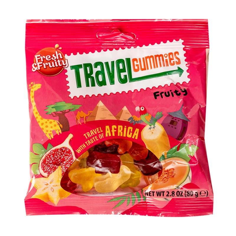 Желейные конфеты TRAVEL Africa, 80 г, в ассортименте