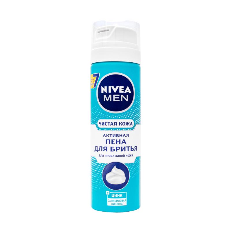 Пена для бритья "Чистая кожа", Nivea, 200 мл