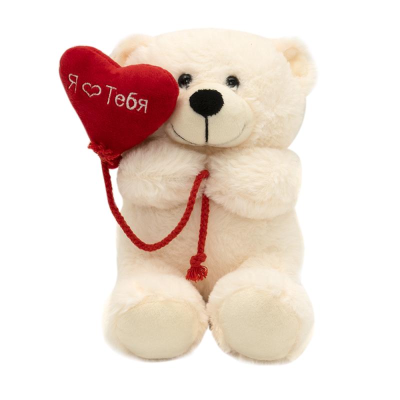 Игрушка "Мишка с сердцем", With Love, 23 см, в ассортименте
