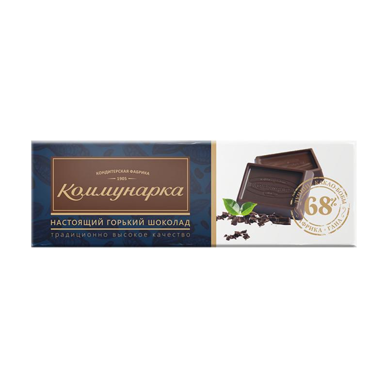 Шоколад десертный горький, 68%, 20 г