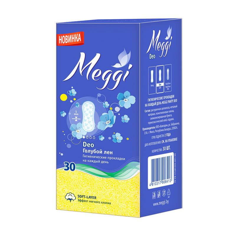 Прокладки ежедневные "Panty Deo", Meggi, 30 шт.