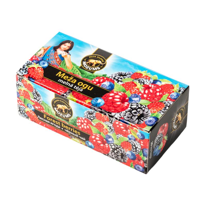 Чай "Možums" чёрный со вкусом клубники, 20*1, 5г
