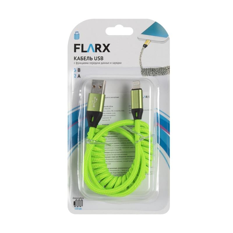 Кабель USB, FLARX, 120 см, в ассортименте