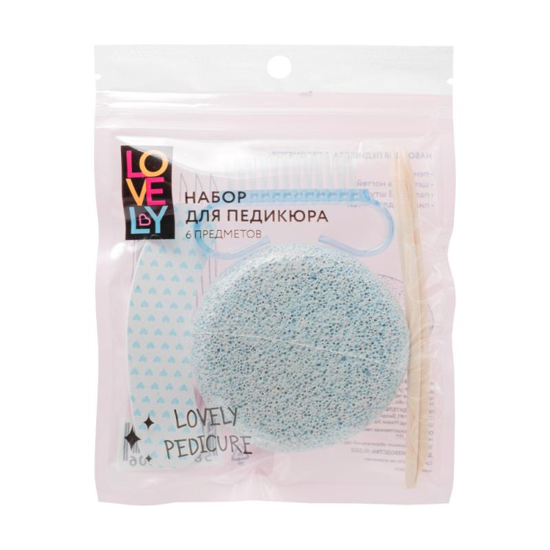 Набор для педикюра, Lovely, 6 предметов, в ассортименте