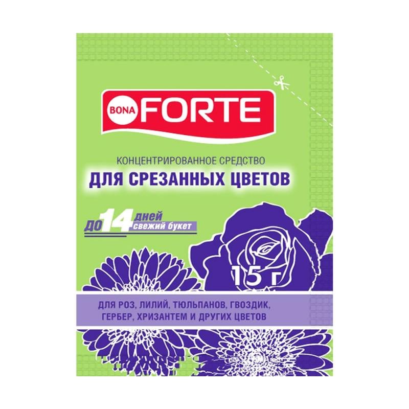 Концентрированное средство для срезанных цветов, Bona Forte, 15 г