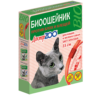Биоошейник от блох и клещей "ДокторZOO", 35 и 65 см