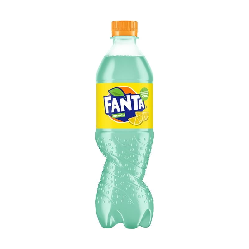 Напиток сильногазированный, Fanta, лимон, 0,5 л