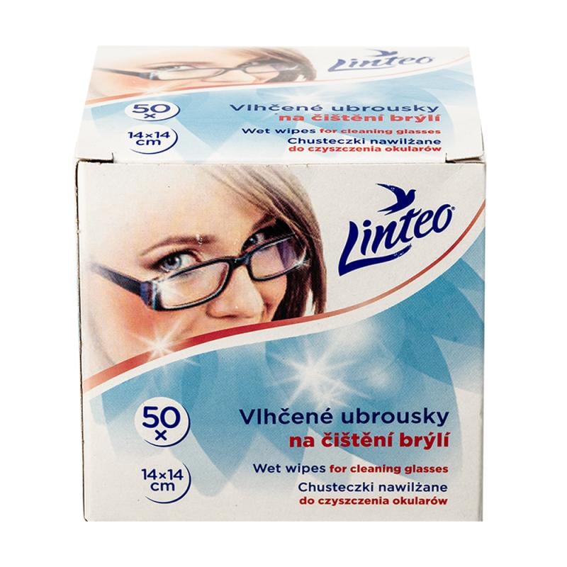 Влажные салфетки для очков Linteo, 50 шт.